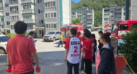 “최철규 후보·국민의힘 유세원들 신속 대응… 자칫 큰 화재로 번질 뻔한 사고 막아”