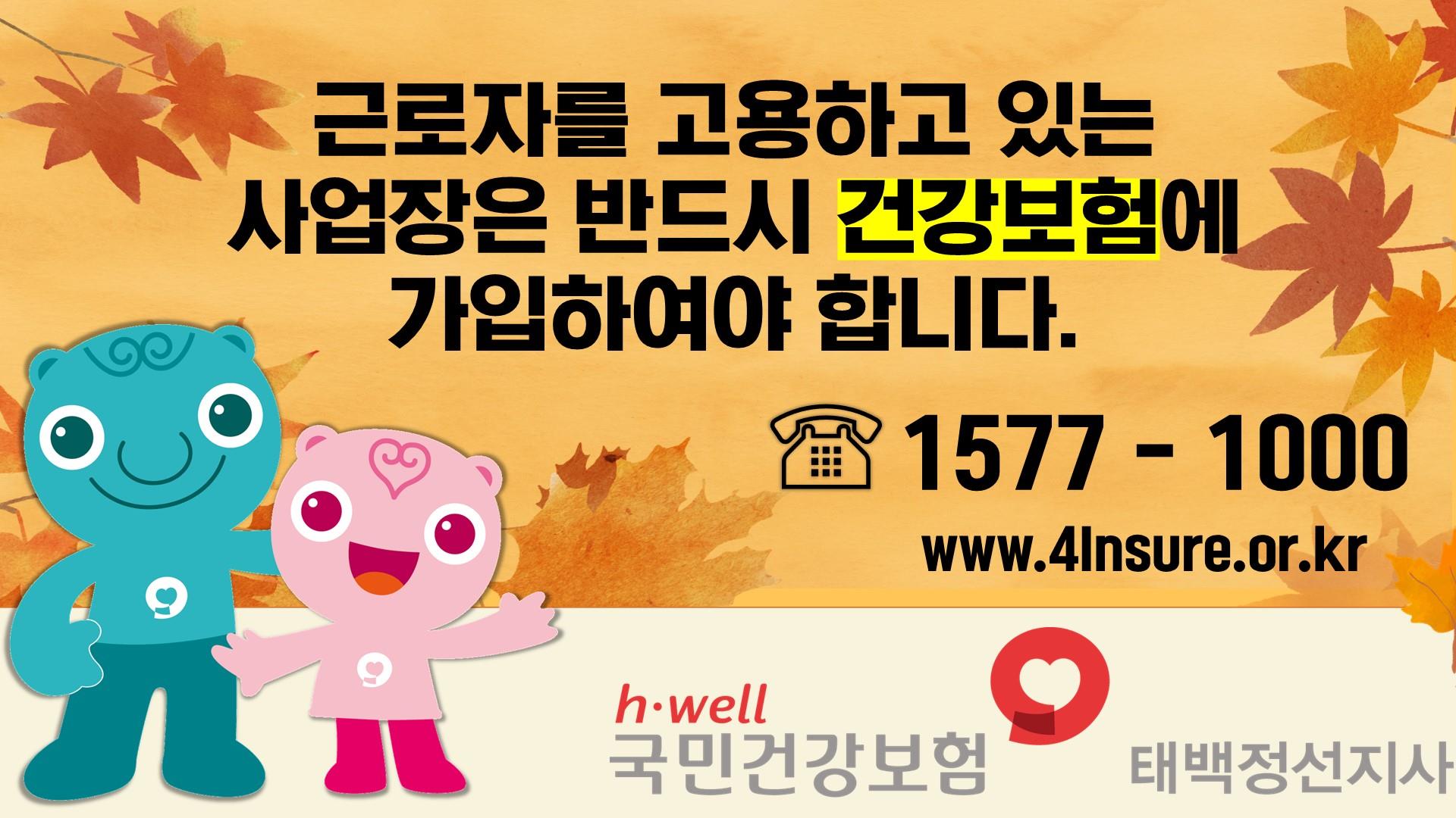 11월 건강보험 가입 강조기간 운영